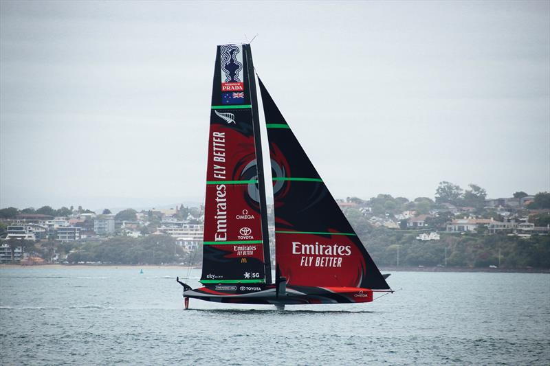 Emirates Team NZ - AC75 - training Waitemata Harbour, November 30, 2020 - 36th America's Cup - photo © Craig Butland