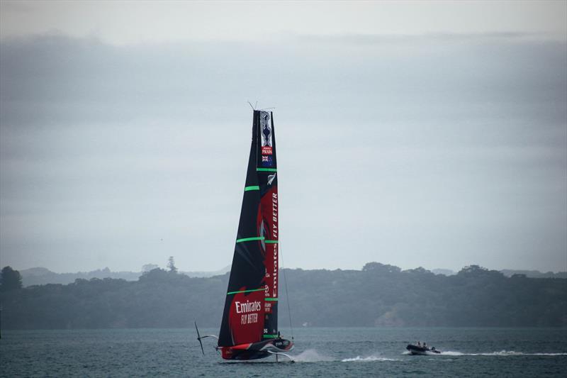 Emirates Team NZ - AC75 - training Waitemata Harbour, November 30, 2020 - 36th America's Cup photo copyright Craig Butland taken at Royal New Zealand Yacht Squadron and featuring the AC75 class