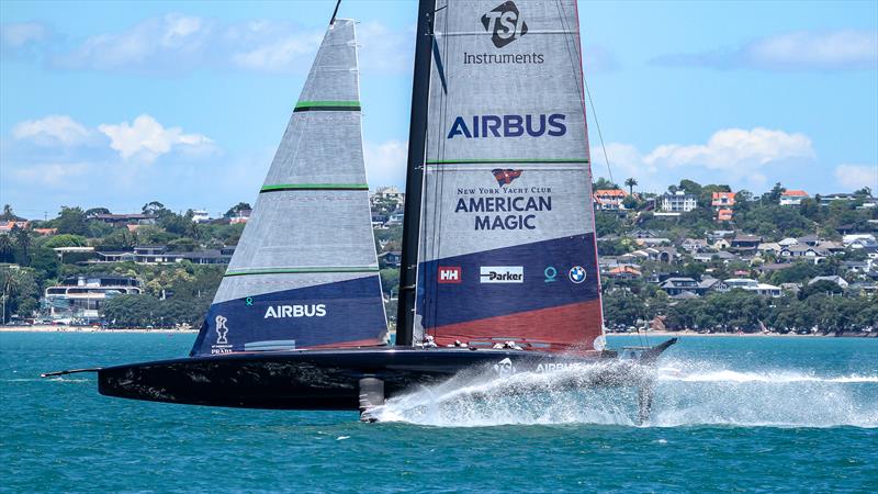 American Magic 'Patriot' - Waitemata Harbour - January 6, 2021 - Prada Cup photo copyright Richard Gladwell / Sail-World.com taken at New York Yacht Club and featuring the AC75 class