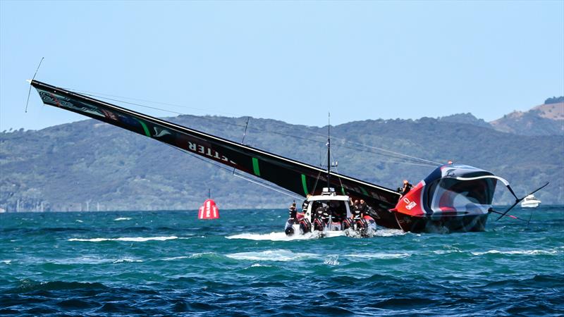 Te Rehutai, Emirates Team New Zealand - January 11, 2021 - Waitemata Harbour - America's Cup 36 photo copyright Richard Gladwell / Sail-World.com taken at Royal New Zealand Yacht Squadron and featuring the AC75 class