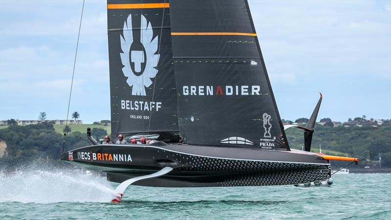 INEOS Team UK - Waitemata Harbour - Day 2 - Prada Cup - January 16, 2020 - 36th America's Cup photo copyright Richard Gladwell / Sail-World.com taken at Circolo della Vela Sicilia and featuring the AC75 class