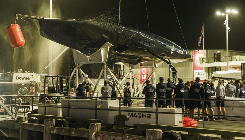 American Magic's Patriot on dry land at the team's base - January 17, 2021, Prada Cup photo copyright COR 36 | Studio Borlenghi taken at Circolo della Vela Sicilia and featuring the AC75 class