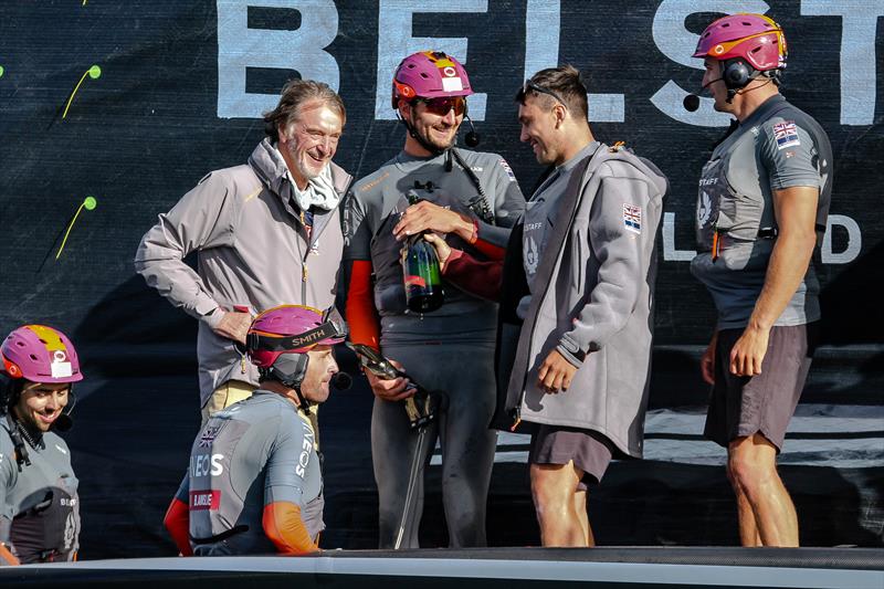 Jim Ratcliffe (left) - INEOS Team UK - Waitemata Harbour - January 23, 2021 - Prada Cup - 36th America's Cup photo copyright Richard Gladwell / Sail-World.com taken at Royal New Zealand Yacht Squadron and featuring the AC75 class