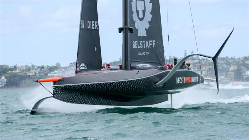 INEOS Team UK - Waitemata Harbour - January 29, 2021 - Buildup - 36th America's Cup photo copyright Richard Gladwell / Sail-World.com taken at Circolo della Vela Sicilia and featuring the AC75 class