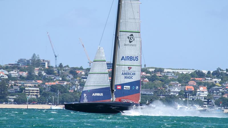 American Magic - Patriot - Waitemata Harbour - January 29,  2021 - 36th America's Cup photo copyright Richard Gladwell / Sail-World.com taken at Circolo della Vela Sicilia and featuring the AC75 class