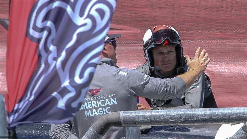 Dean Barker - Pre-race - American Magic - Patriot - Waitemata Harbour - January 30, 2021 - 36th America's Cup photo copyright Richard Gladwell / Sail-World.com taken at Royal New Zealand Yacht Squadron and featuring the AC75 class