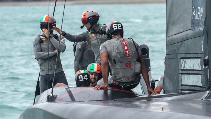 Luna Rossa - Prada Cup Finals - Day 2 - February 14, 2021 - America's Cup 36 - Course E photo copyright Richard Gladwell / Sail-World.com taken at Circolo della Vela Sicilia and featuring the AC75 class