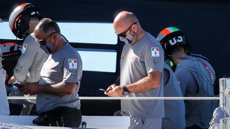 Luna Rossa between races - Prada Cup Finals - Day 3 - February, 20, - America's Cup 36 - Course E - photo © Richard Gladwell / Sail-World.com