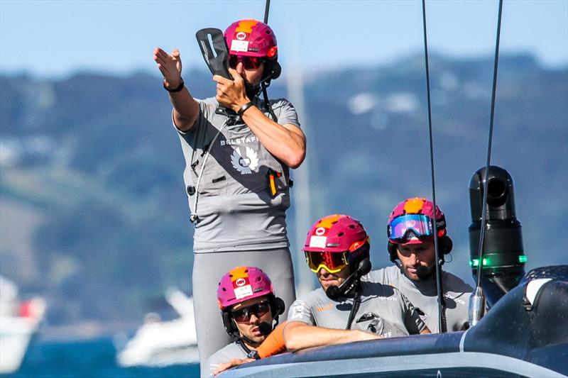 INEOS Team UK between races - Prada Cup Finals - Day 3 - February, 20, - America's Cup 36 - Course E - photo © Richard Gladwell / Sail-World.com