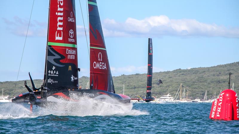 Emirates Team NZ - America's Cup - Day 3 - March 13, , Course A photo copyright Richard Gladwell / Sail-World.com taken at Royal New Zealand Yacht Squadron and featuring the AC75 class