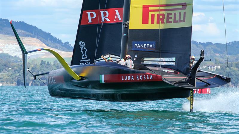 Luna Rossa - America's Cup - Day 2 - March 12, , Course E photo copyright Richard Gladwell / Sail-World.com taken at Royal New Zealand Yacht Squadron and featuring the AC75 class