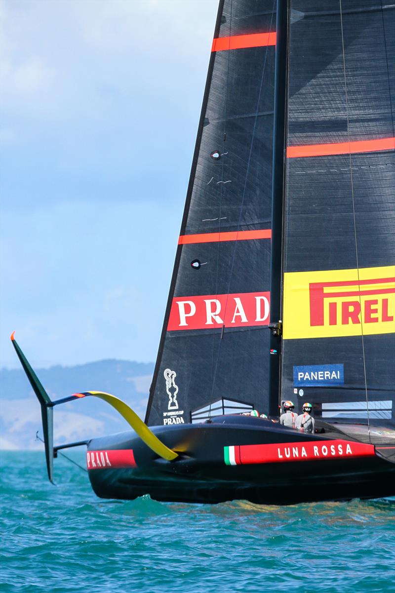 Luna Rossa - America's Cup - Day 5 - March 15, 2021, Course E photo copyright Richard Gladwell / Sail-World.com taken at Royal New Zealand Yacht Squadron and featuring the AC75 class