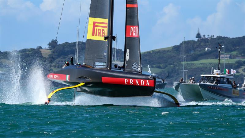 Luna Rossa - America's Cup - Day 5 - March 15, 2021, Course E photo copyright Richard Gladwell / Sail-World.com taken at Royal New Zealand Yacht Squadron and featuring the AC75 class