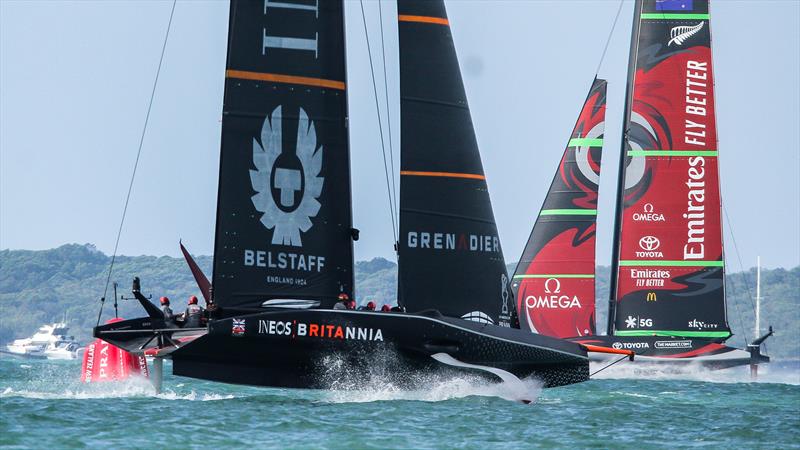 Emirates Team NZ and INEOS Team UK - America's Cup World Series - America's Cup - December 18, 2020 - photo © Richard Gladwell / Sail-World.com / nz