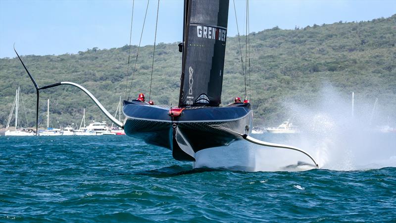 INEOS Team UK's bustle wasn't very hydrodynamically efficient - Prada Cup Final - Day 1 - February 13, - America's Cup 36 - photo © Richard Gladwell / Sail-World.com / nz