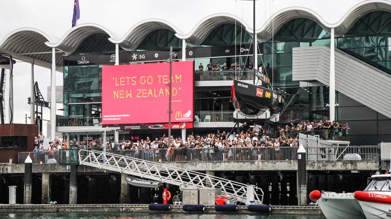 Emirates Team NZ send-off - America's Cup - Day 6 - March 16, 2021, Viaduct Harbour - photo © Richard Gladwell - Sail-World.com/nz