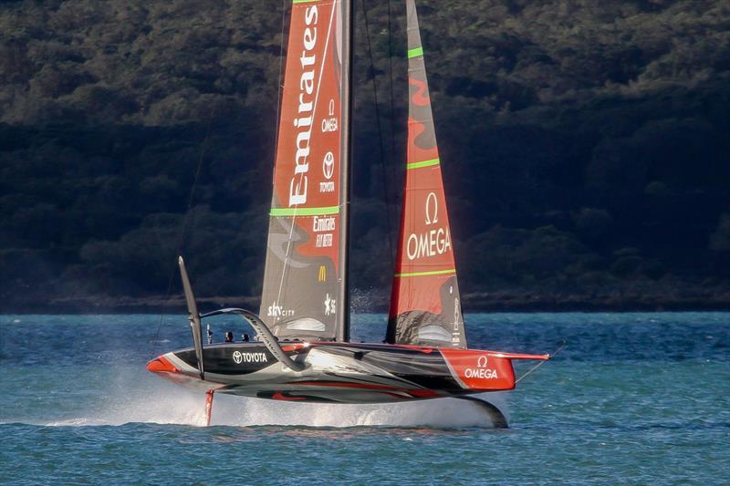 Te Aihe - AC75 - Emirates Team New Zealand - July 12, Waitemata Harbour, Auckland, New Zealand photo copyright Richard Gladwell, Sail-World.com / nz taken at Royal New Zealand Yacht Squadron and featuring the AC75 class