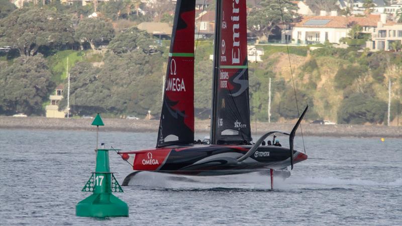 Te Aihe - AC75 - Emirates Team New Zealand - July 13, 2020, Waitemata Harbour, Auckland, New Zealand photo copyright Richard Gladwell, Sail-World.com / nz taken at Royal New Zealand Yacht Squadron and featuring the AC75 class