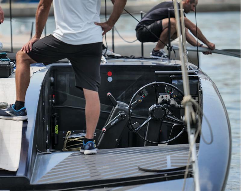 Cockpit arrangement - Boat Zero - Alinghi Red Bull Racing - Barcelona- August 2022 photo copyright Alinghi Red. Bull Racing taken at Société Nautique de Genève and featuring the AC75 class