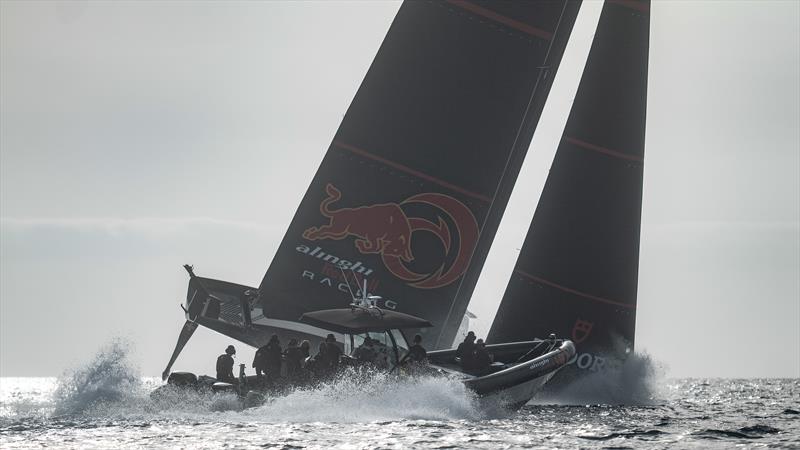  Alinghi Red Bull Racing - AC75 - October 19, 2022 - Barcelona photo copyright Alex Carabi / America's Cup taken at Société Nautique de Genève and featuring the AC75 class