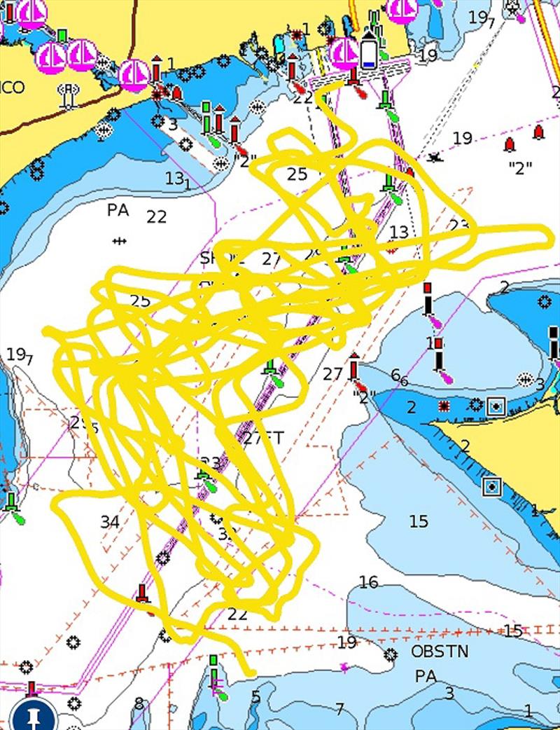GPS Track - American Magic -  AC75 - November 18, 2022 - Pensacola, Fl photo copyright AC37 Joint Recon taken at New York Yacht Club and featuring the AC75 class