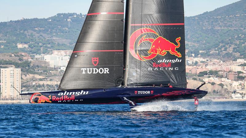 Back after six weeks off the water - Alinghi Red Bull Racing -  AC75 - January 12, 2023 - Barcelona - photo © Alex Carabi / America's Cup