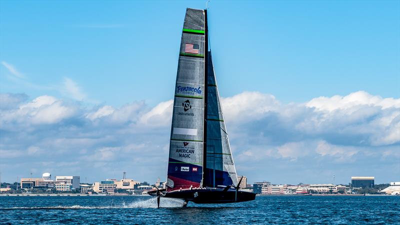 American Magic  -  AC75 - January 31, 2023 - Pensacola photo copyright Paul Todd/America's Cup taken at New York Yacht Club and featuring the AC75 class