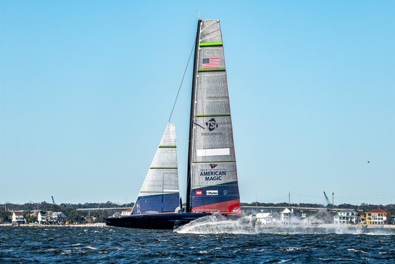 American Magic  -  AC75 - February 3, 2023 - Pensacola photo copyright Paul Todd/America's Cup taken at New York Yacht Club and featuring the AC75 class