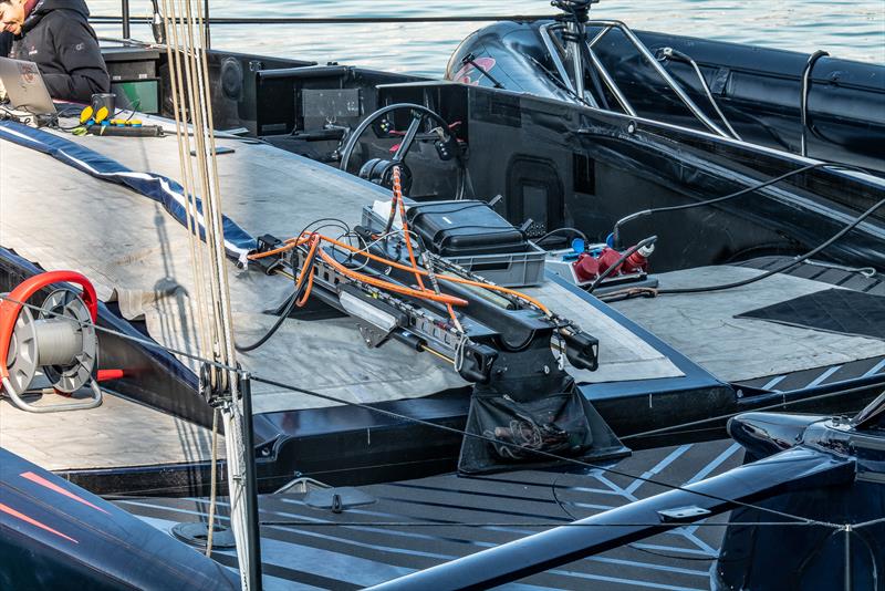 Cockpit - AC75 - Alinghi Red Bull Racing - February 10, 2023 - Barcelona - photo © Alex Carabi / America's Cup