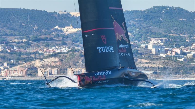 AC75 - Alinghi Red Bull Racing - February 12, 2023 - Barcelona photo copyright Alex Carabi / America's Cup taken at Société Nautique de Genève and featuring the AC75 class