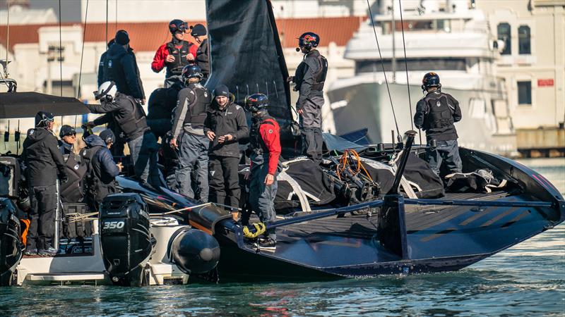 AC75 - Alinghi Red Bull Racing - February 12, 2023 - Barcelona photo copyright Alex Carabi / America's Cup taken at Société Nautique de Genève and featuring the AC75 class