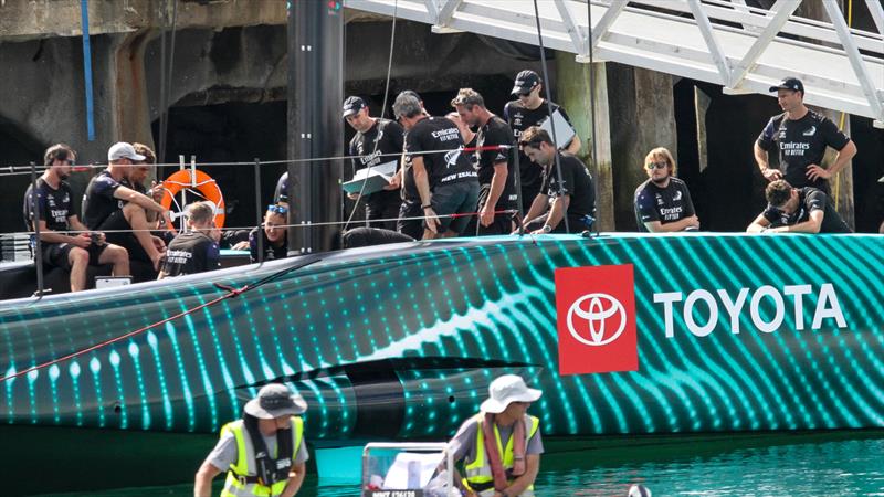 Emirates Team NZ - AC75 V2 - Launch - March 20, 2023 photo copyright Richard Gladwell - Sail-World.com/nz taken at Royal New Zealand Yacht Squadron and featuring the AC75 class