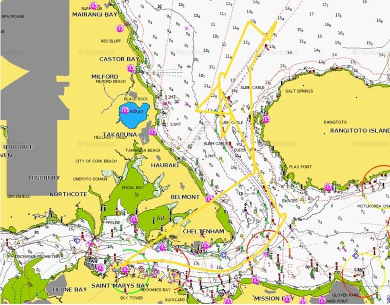 AC37 Recon Boat GPS Track (not the ETNZ AC75) - photo © AC37 Joint Recon