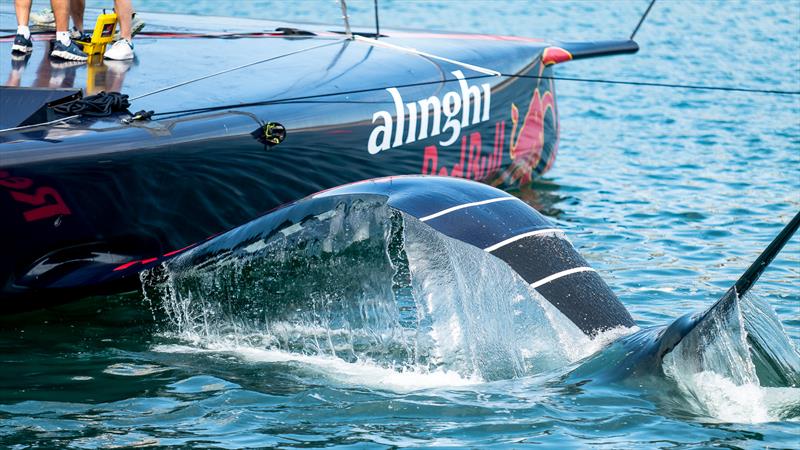 Foil arm testing -  Alinghi Red Bull Racing - AC75  - Day 62 - May 16, 2023 - Barcelona - photo © Job Vermuelen / America's Cup