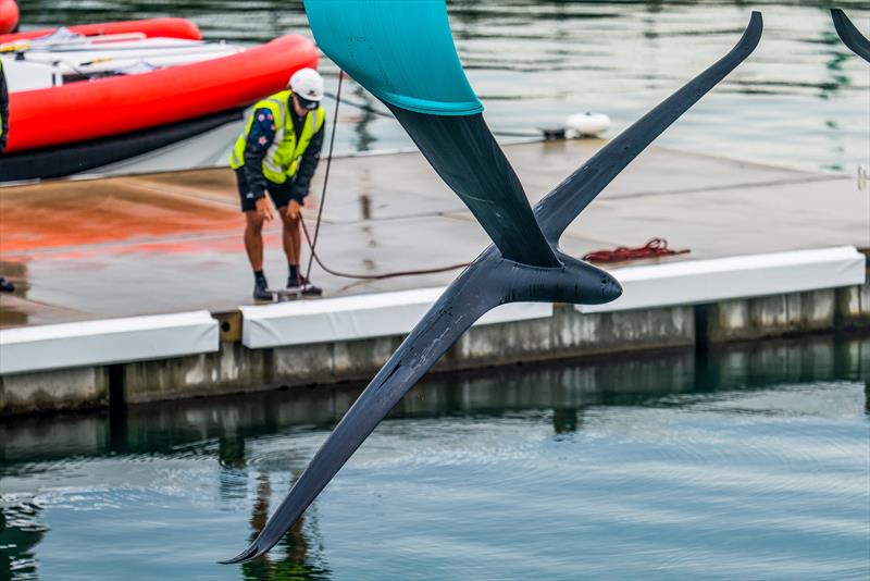 AC75 wing foil from 2021 America's Cup - Emirates Team New Zealand - AC75 - Day 19, May 15, 2023 - photo © Adam Mustill / America's Cup