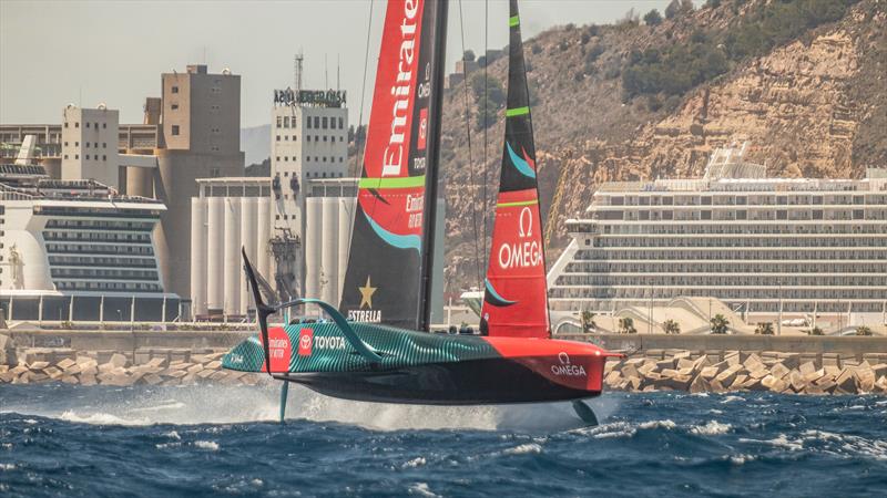 Emirates Team New Zealand - AC75  - Day 25 - July 25, 2023 - Barcelona photo copyright Job Vermeulen / America's Cup taken at Royal New Zealand Yacht Squadron and featuring the AC75 class