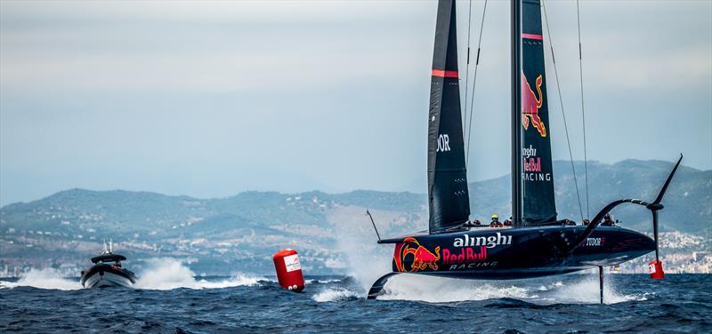 Alinghi Red Bull Racing - AC75  - Day 79 - August 8, 2023 - Barcelona photo copyright Alex Carabi / America's Cup taken at Société Nautique de Genève and featuring the AC75 class