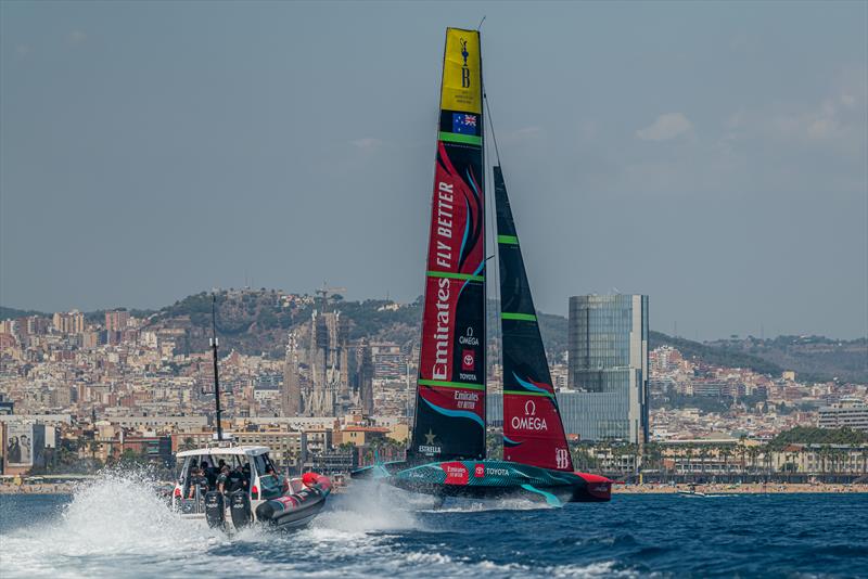 Emirates Team New Zealand - AC 75 - Day 82 - Barcelona - August 25, 2023 photo copyright Job Vermeulen / America's Cup taken at Royal New Zealand Yacht Squadron and featuring the AC75 class