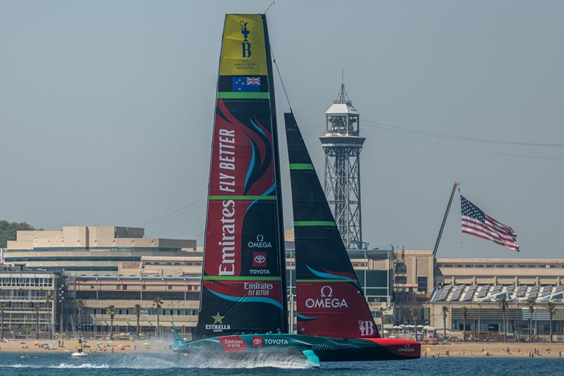 Emirates Team New Zealand - AC 75 - Day 82 - Barcelona - August 25, 2023 photo copyright Job Vermeulen / America's Cup taken at Royal New Zealand Yacht Squadron and featuring the AC75 class