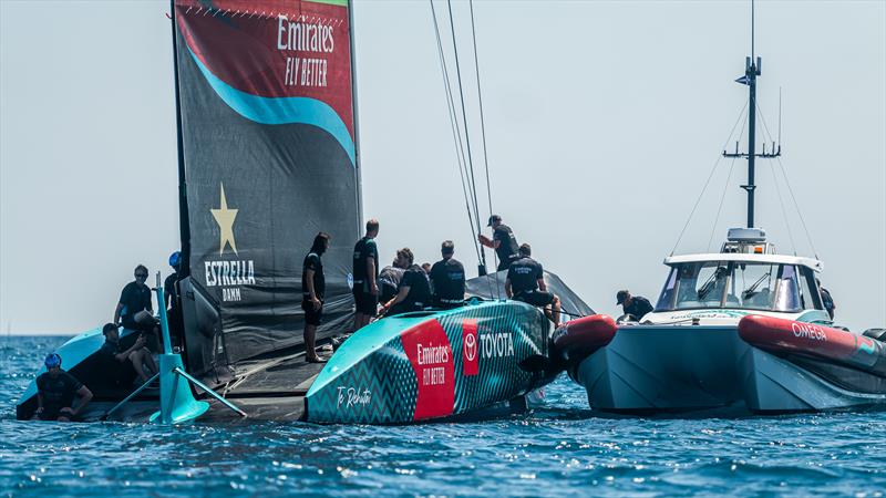 Emirates Team New Zealand - AC 75 - Day 82 - Barcelona - August 25, 2023 photo copyright Job Vermeulen / America's Cup taken at Royal New Zealand Yacht Squadron and featuring the AC75 class