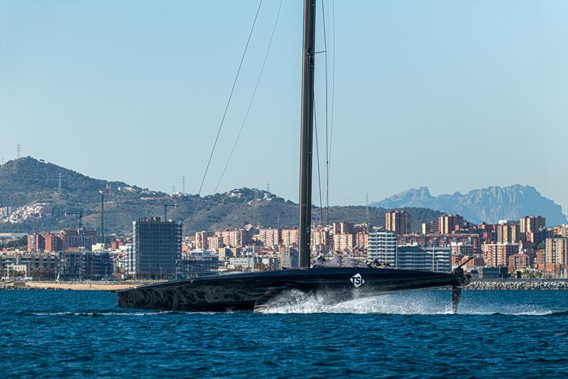 American Magic - Commissioning day for Patriot - AC75 - Day 46 - Barcelona - November 8, 2023 photo copyright Ugo Fonolla / America's Cup taken at Real Club Nautico de Barcelona and featuring the AC75 class