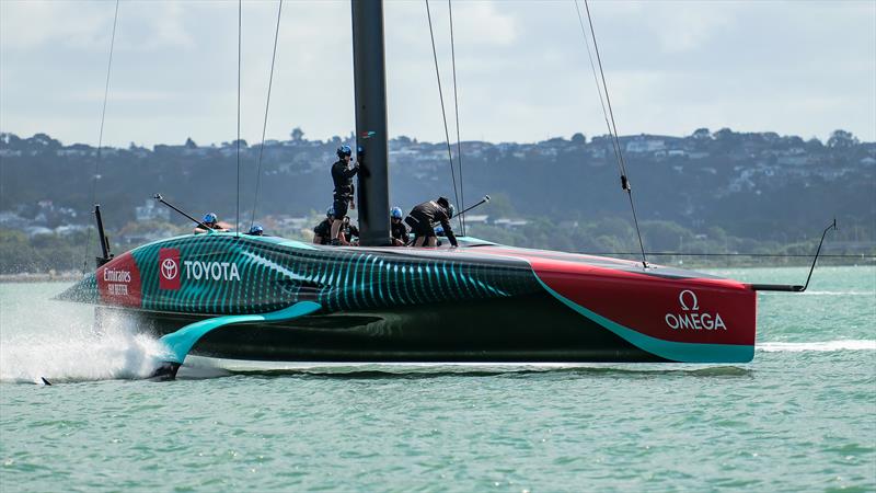 Emirates Team New Zealand- AC75 - Day 2 - April 14, 2024 - Auckland - photo © Sam Thom/America's Cup