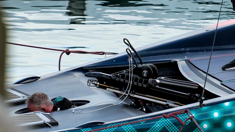 New mainsheet system - Emirates Team New Zealand- AC75 - Day 1 - April 12, 2024 - Auckland - photo © Sam Thom / America's Cup