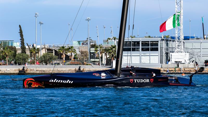 Alinghi Red Bull Racing - AC75 - Day 1 - April 16, 2024 - Barcelona photo copyright Ugo Fonolla / America's Cup taken at Société Nautique de Genève and featuring the AC75 class