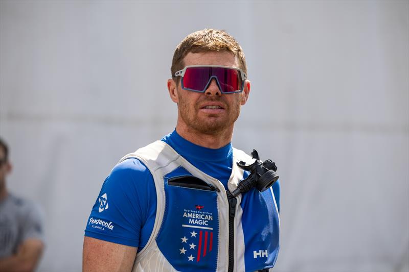 Tom Slingsby, starboard helm on NYYC American Magic, said, `Look, we're really happy with how we sailed. Yeah, the guys did an amazing job, but to lose two tight ones hurts. We've made some improvements to the boat.` photo copyright NYYC American Magic taken at  and featuring the AC75 class