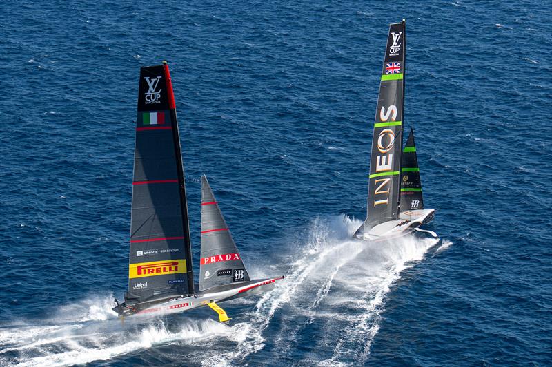 Luna Rossa Prada Pirelli vs. INEOS Britannia on Louis Vuitton Cup Final Race Day 4 - September 30, 2024 - photo © Ian Roman / America's Cup