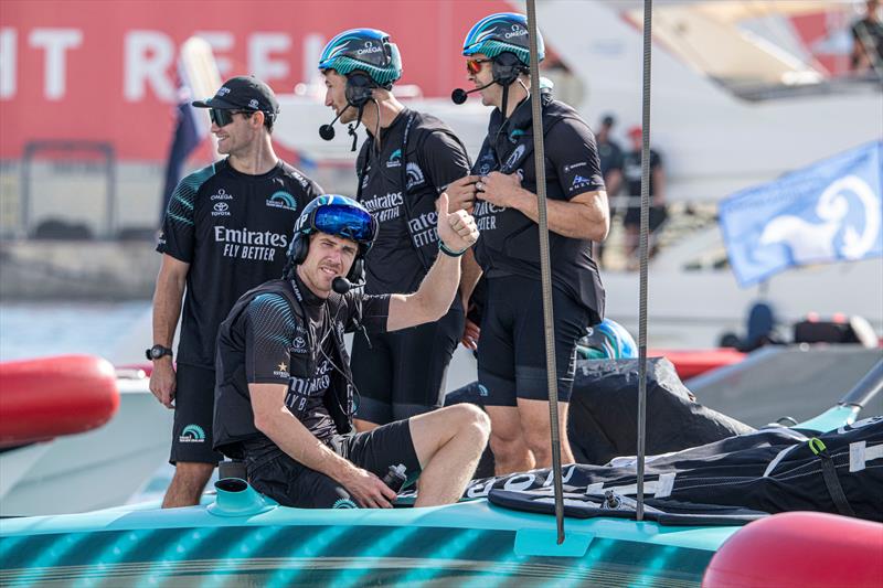 Dock out - Emirates Team NZ - 37th America's Cup, October 16, 2024 - Barcelona photo copyright Ricardo Pinto / America's Cup taken at Royal New Zealand Yacht Squadron and featuring the AC75 class