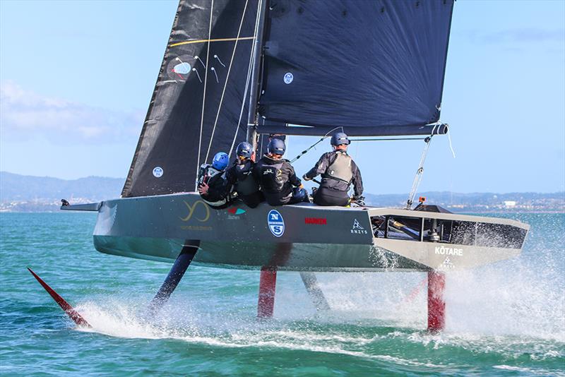 Kotare - America's Cup Youth Boat - AC9F - sailing on the Waitemata - June 24, 2020 - photo © Andrew Delves