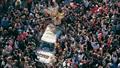 Red socks parade after the 1995 Cup win by Team New Zealand