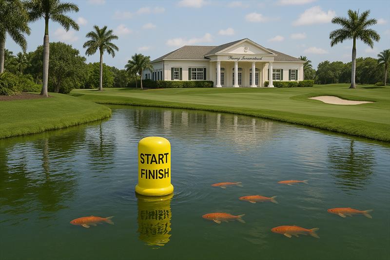 The start finish will take place in the Koi Pond at Mar-a-Lago accessed via a run-off lane from the new Trump Waterway. April 1, 2025 - photo © Sail World NZ